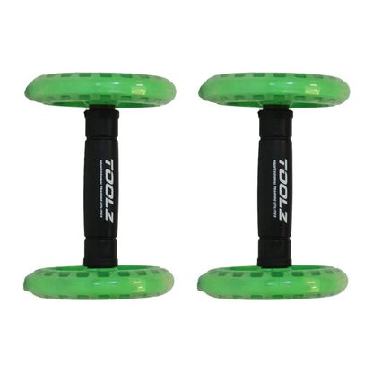 TOOLZ Bauchroller mit Anti-Rutsch-Griffen – AB Roller für Bauchmuskeltraining – Core Trainer für Zuhause & Fitnessstudio – Zur Kräftigung von Rücken Brust & Arme