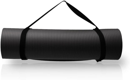 diMio Komfortables Fitnessmatte, Yogamatte mit Tragegurt, phthalatfrei und SGS-geprüft, 185 cm x 60 cm x 1 cm, 185 cm x 60 cm x 1,5 cm, 185 cm x 90 cm x 1,5 cm, 200 cm x 100 cm x 2 cm