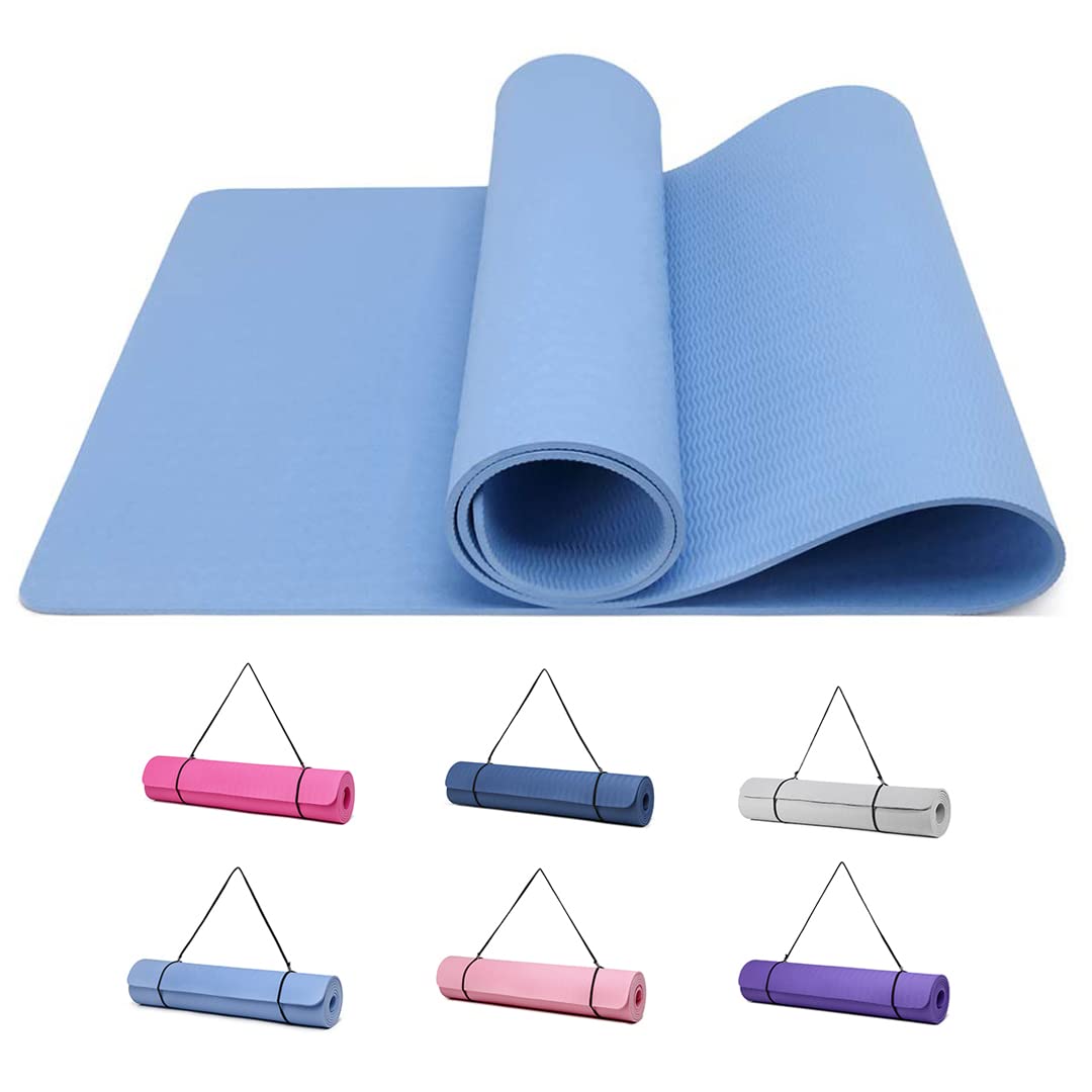 Good Nite Gymnastikmatte Yogamatte Fitnessmatte Rutschfest Trainingsmatte Sport Turn Matten Pilates Matte Bodenturnmatte Mit Tragegurt 183 x 61 x 0.6 cm