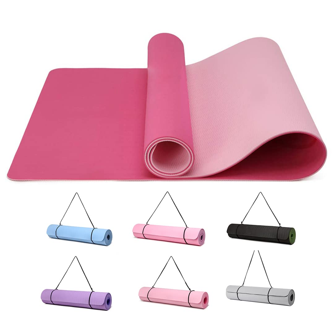 Good Nite Gymnastikmatte Yogamatte Fitnessmatte Rutschfest Trainingsmatte Sport Turn Matten Pilates Matte Bodenturnmatte Mit Tragegurt 183 x 61 x 0.6 cm