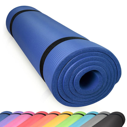 diMio Komfortables Fitnessmatte, Yogamatte mit Tragegurt, phthalatfrei und SGS-geprüft, 185 cm x 60 cm x 1 cm, 185 cm x 60 cm x 1,5 cm, 185 cm x 90 cm x 1,5 cm, 200 cm x 100 cm x 2 cm