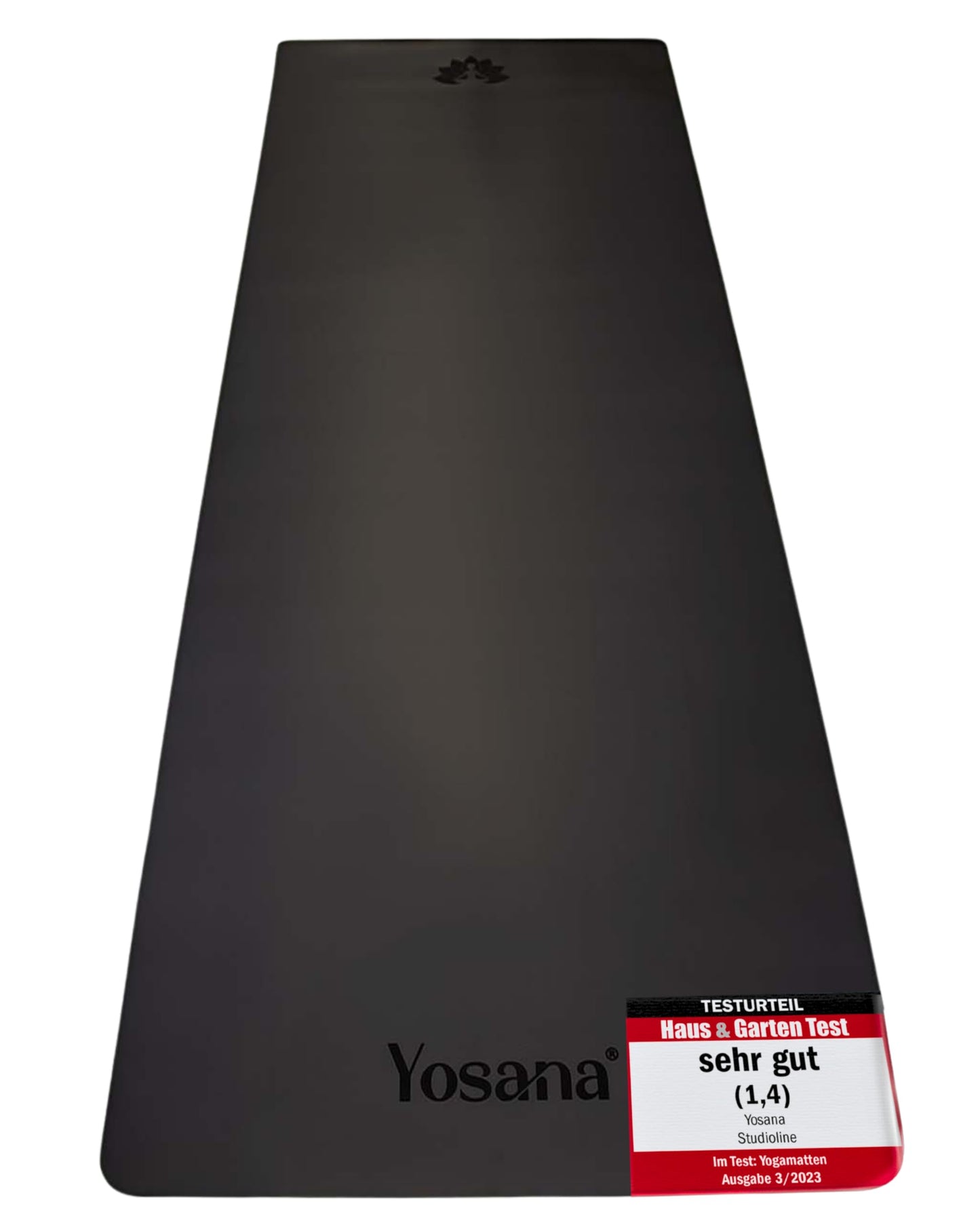 Yosana Yogamatte aus Naturkautschuk | Extrem rutschfest | Ultra-Grip-Oberfläche aus umweltfreundlichem PU | Extra breit 68 cm | Inklusive Tragegurt | Yogamatte 183 x 68 cm | 4 mm dünn