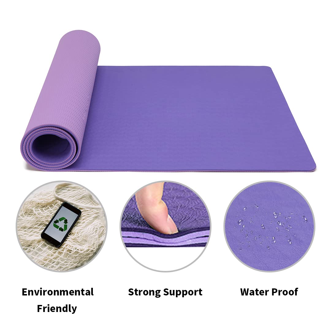 Good Nite Gymnastikmatte Yogamatte Fitnessmatte Rutschfest Trainingsmatte Sport Turn Matten Pilates Matte Bodenturnmatte Mit Tragegurt 183 x 61 x 0.6 cm