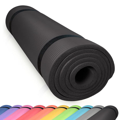 diMio Komfortables Fitnessmatte, Yogamatte mit Tragegurt, phthalatfrei und SGS-geprüft, 185 cm x 60 cm x 1 cm, 185 cm x 60 cm x 1,5 cm, 185 cm x 90 cm x 1,5 cm, 200 cm x 100 cm x 2 cm