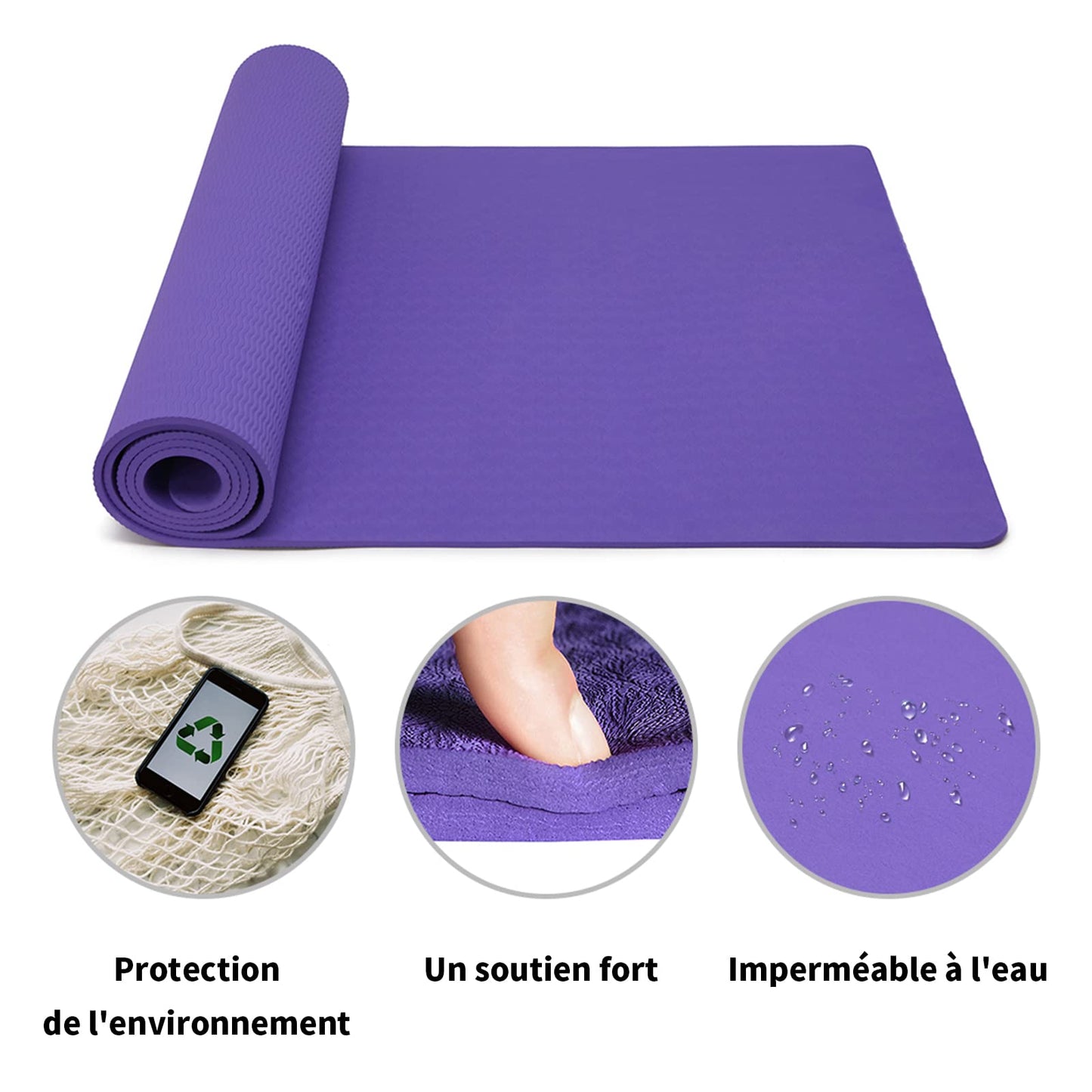 Good Nite Gymnastikmatte Yogamatte Fitnessmatte Rutschfest Trainingsmatte Sport Turn Matten Pilates Matte Bodenturnmatte Mit Tragegurt 183 x 61 x 0.6 cm