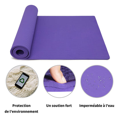 Good Nite Gymnastikmatte Yogamatte Fitnessmatte Rutschfest Trainingsmatte Sport Turn Matten Pilates Matte Bodenturnmatte Mit Tragegurt 183 x 61 x 0.6 cm