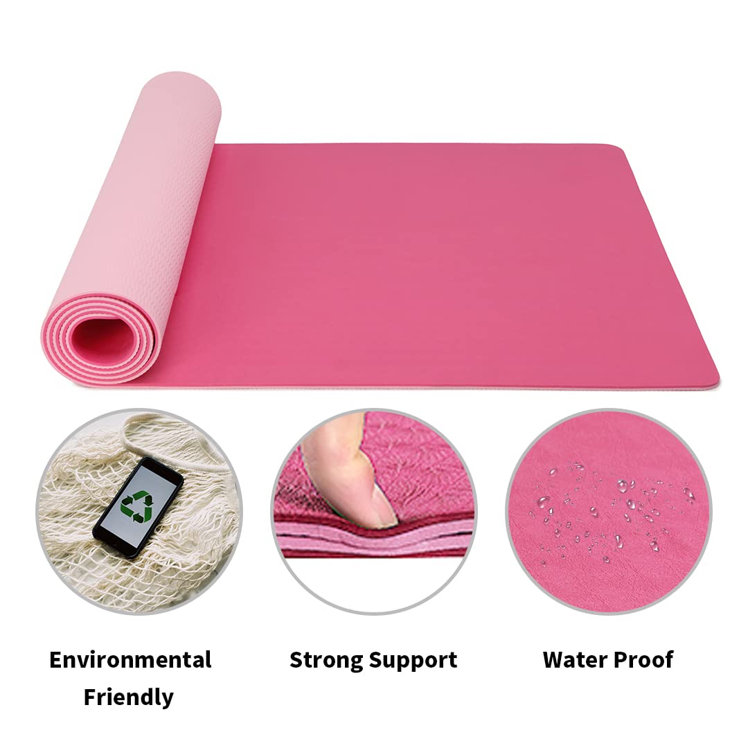 Good Nite Gymnastikmatte Yogamatte Fitnessmatte Rutschfest Trainingsmatte Sport Turn Matten Pilates Matte Bodenturnmatte Mit Tragegurt 183 x 61 x 0.6 cm