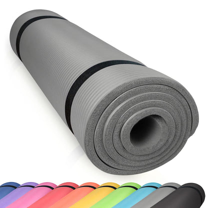 diMio Komfortables Fitnessmatte, Yogamatte mit Tragegurt, phthalatfrei und SGS-geprüft, 185 cm x 60 cm x 1 cm, 185 cm x 60 cm x 1,5 cm, 185 cm x 90 cm x 1,5 cm, 200 cm x 100 cm x 2 cm