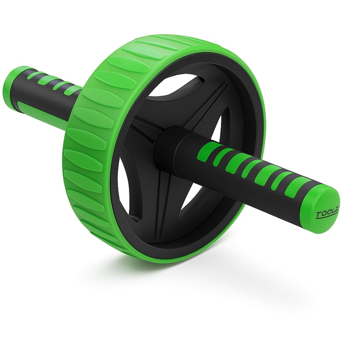 TOOLZ Bauchroller mit Anti-Rutsch-Griffen – AB Roller für Bauchmuskeltraining – Core Trainer für Zuhause & Fitnessstudio – Zur Kräftigung von Rücken Brust & Arme