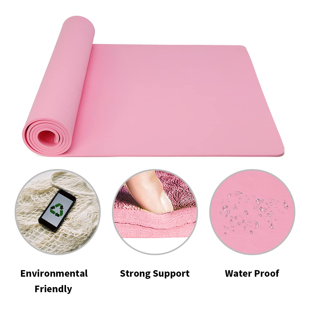 Good Nite Gymnastikmatte Yogamatte Fitnessmatte Rutschfest Trainingsmatte Sport Turn Matten Pilates Matte Bodenturnmatte Mit Tragegurt 183 x 61 x 0.6 cm