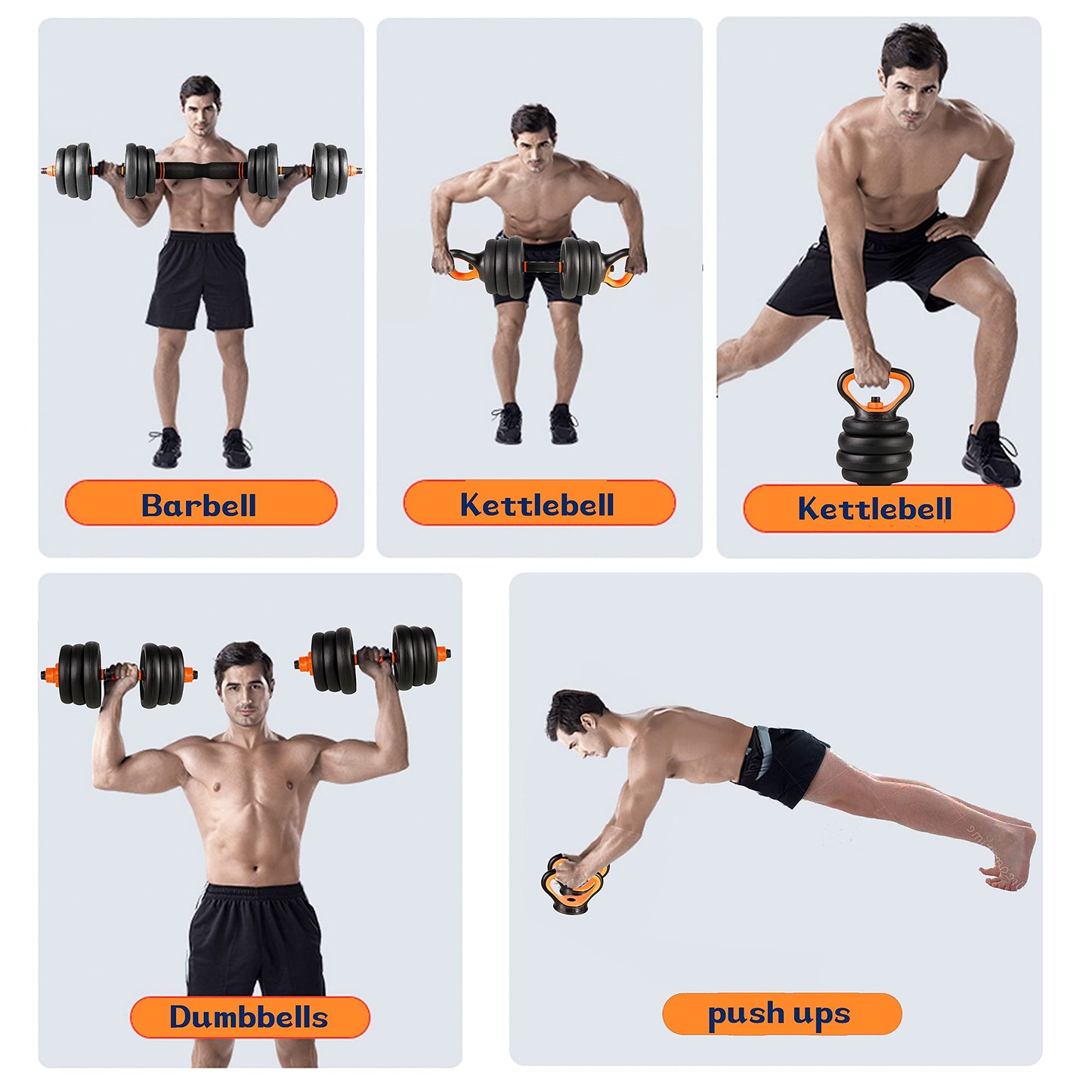 CCLIFE Hanteln Set aus 2 Hanteln Einstellbares Hantelset Professionelle Hantel mit verbindendem Stahlrohr-Gewichten