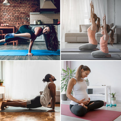 ALPIDEX Yogamatte 183 x 60 x 0,8 cm phthalatfreie Fitnessmatte mit Tragegurt, rutschfest, für Gymnastik, Pilates, Sport, Physiotherapie, HiiT, Yoga, Training und Schlafmatte, hautfreundlich