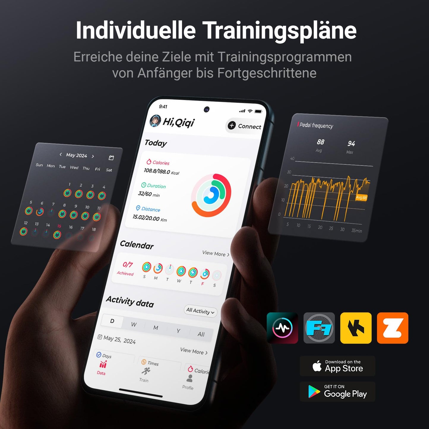 MERACH Heimtrainer mit verstellbarem Widerstand, leises Heimtrainingsfahrrad mit verbessertem LCD-Monitor, Tablet-Halter, Indoor-Cycling-Bike für Cardio-Training zu Hause, eigene App, bis zu 136 kg