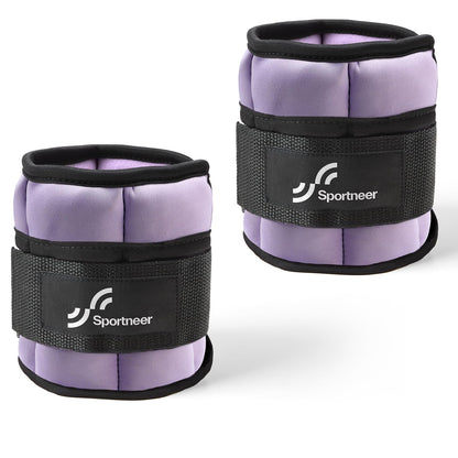 Sportneer 2er Pack Knöchelgewichte Verstellbares Knöchelgewichte-Set Handgelenkriemen 0,45 kg - 2,25 kg (pro Knöchel) / 0,9 kg - 4,5 kg (pro Paar)