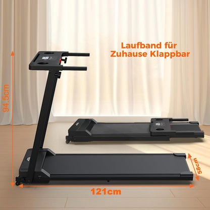Ablemos 3.0 HP Laufband für Zuhause, zusammenklappbares elektrisches Laufband bis zu 10 km/h, Gehmaschine mit LED-Display, kompakte Gehplattform für Zuhause und Büro