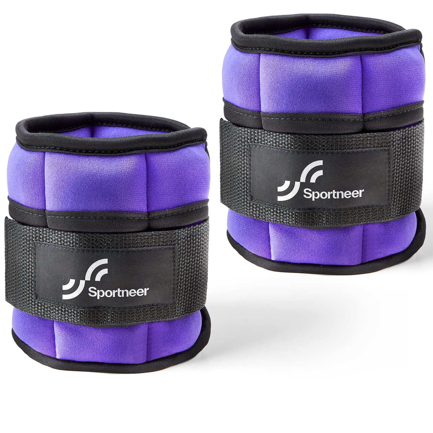 Sportneer 2er Pack Knöchelgewichte Verstellbares Knöchelgewichte-Set Handgelenkriemen 0,45 kg - 2,25 kg (pro Knöchel) / 0,9 kg - 4,5 kg (pro Paar)
