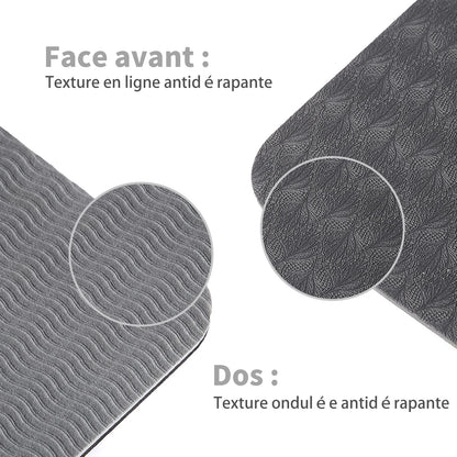 Good Nite Gymnastikmatte Yogamatte Fitnessmatte Rutschfest Trainingsmatte Sport Turn Matten Pilates Matte Bodenturnmatte Mit Tragegurt 183 x 61 x 0.6 cm