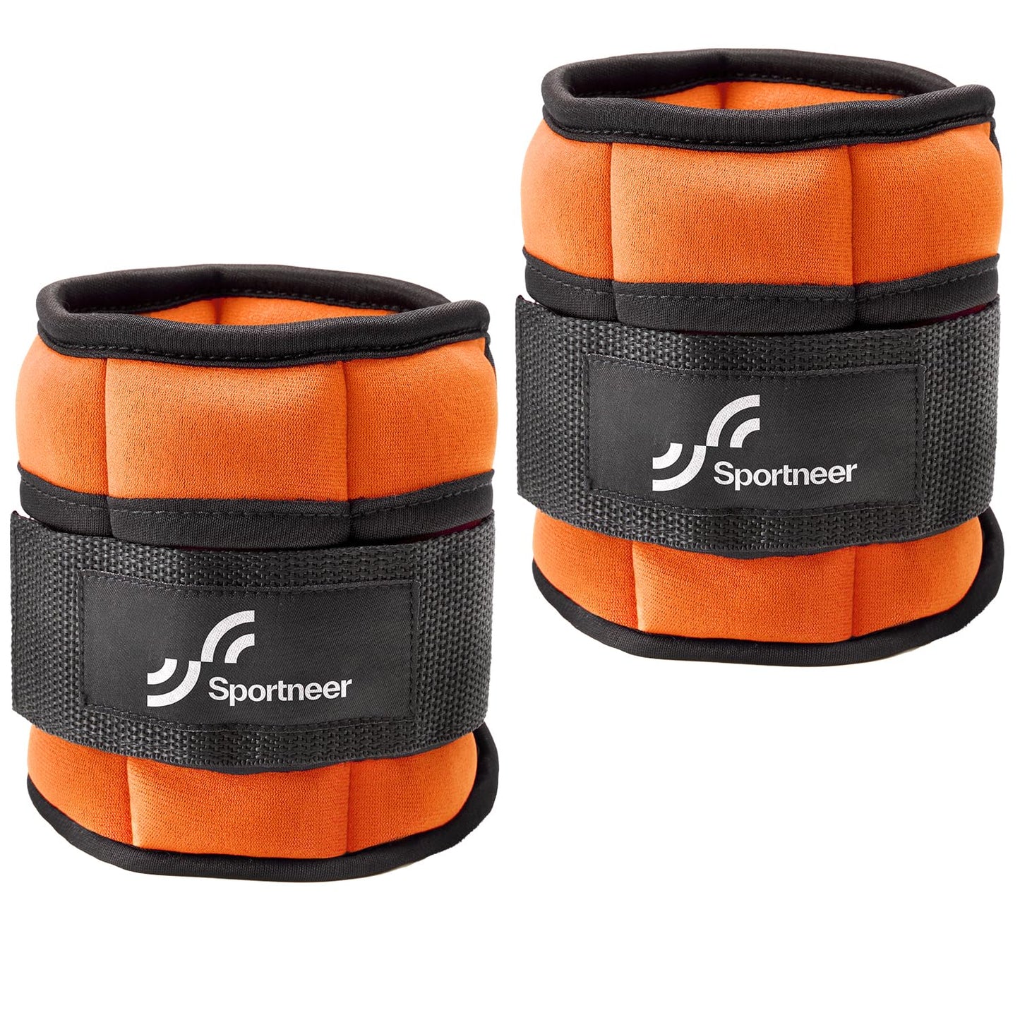Sportneer 2er Pack Knöchelgewichte Verstellbares Knöchelgewichte-Set Handgelenkriemen 0,45 kg - 2,25 kg (pro Knöchel) / 0,9 kg - 4,5 kg (pro Paar)