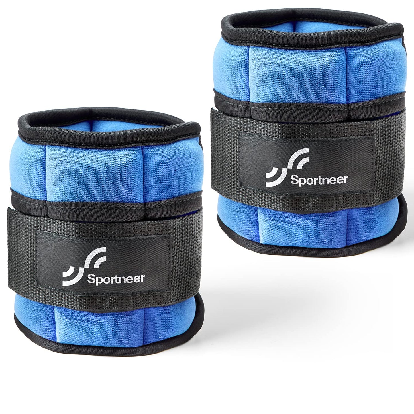 Sportneer 2er Pack Knöchelgewichte Verstellbares Knöchelgewichte-Set Handgelenkriemen 0,45 kg - 2,25 kg (pro Knöchel) / 0,9 kg - 4,5 kg (pro Paar)