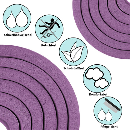 ALPIDEX Yogamatte 183 x 60 x 0,8 cm phthalatfreie Fitnessmatte mit Tragegurt, rutschfest, für Gymnastik, Pilates, Sport, Physiotherapie, HiiT, Yoga, Training und Schlafmatte, hautfreundlich