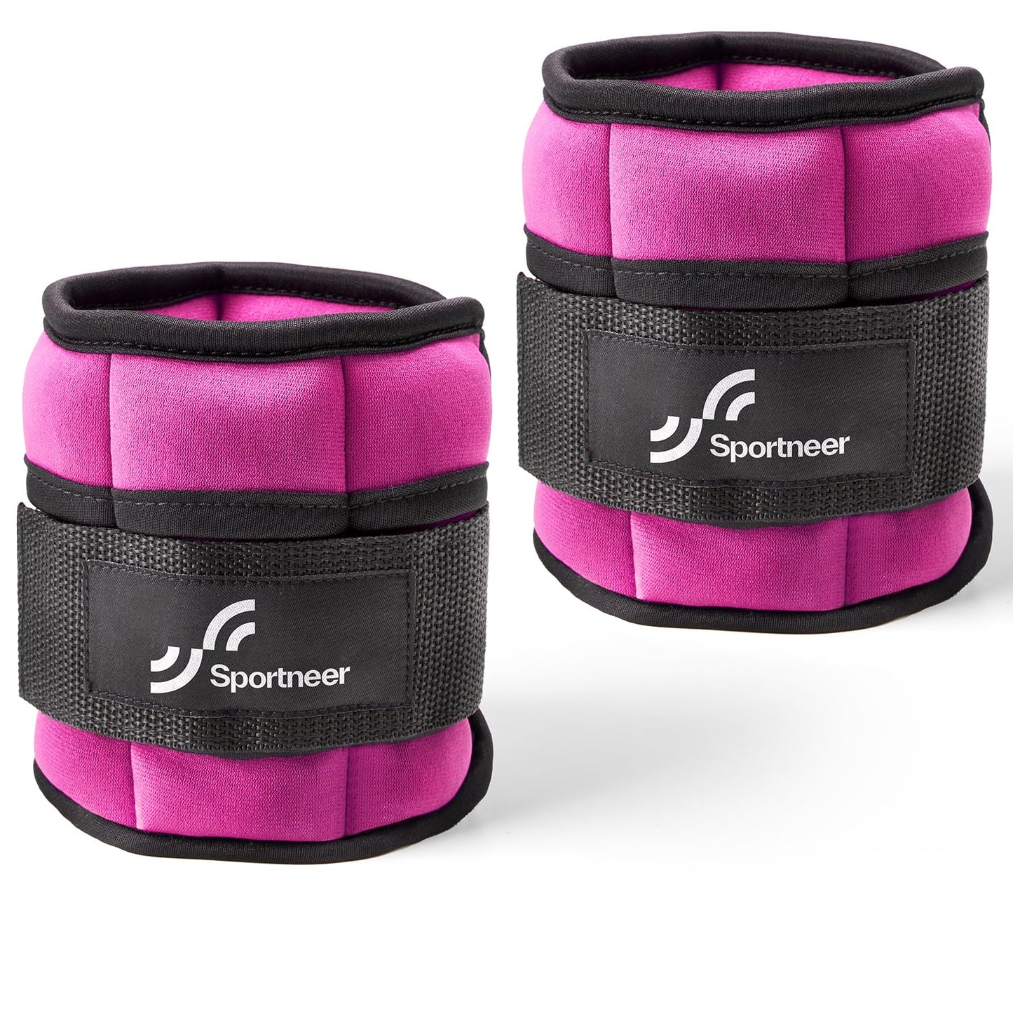 Sportneer 2er Pack Knöchelgewichte Verstellbares Knöchelgewichte-Set Handgelenkriemen 0,45 kg - 2,25 kg (pro Knöchel) / 0,9 kg - 4,5 kg (pro Paar)