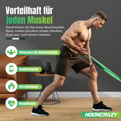 Widerstandsbänder, verschiedene Stufen mit Türanker und Griffen, Fitnessbänder für Krafttraining, Training, Physiotherapie, Yoga, für Männer und Frauen