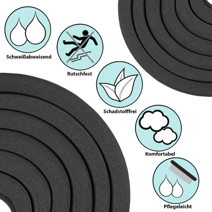 ALPIDEX Yogamatte 183 x 60 x 0,8 cm phthalatfreie Fitnessmatte mit Tragegurt, rutschfest, für Gymnastik, Pilates, Sport, Physiotherapie, HiiT, Yoga, Training und Schlafmatte, hautfreundlich