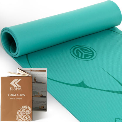 Yoga Matte aus Deutscher Entwicklung – Rutschfeste & gelenkschonende Yogamatte – 2 Komfort-Dicken (1,0 & 1,5 cm) – Weiche Sportmatte & Gymnastikmatte – Für Yoga, Pilates & Krafttraining