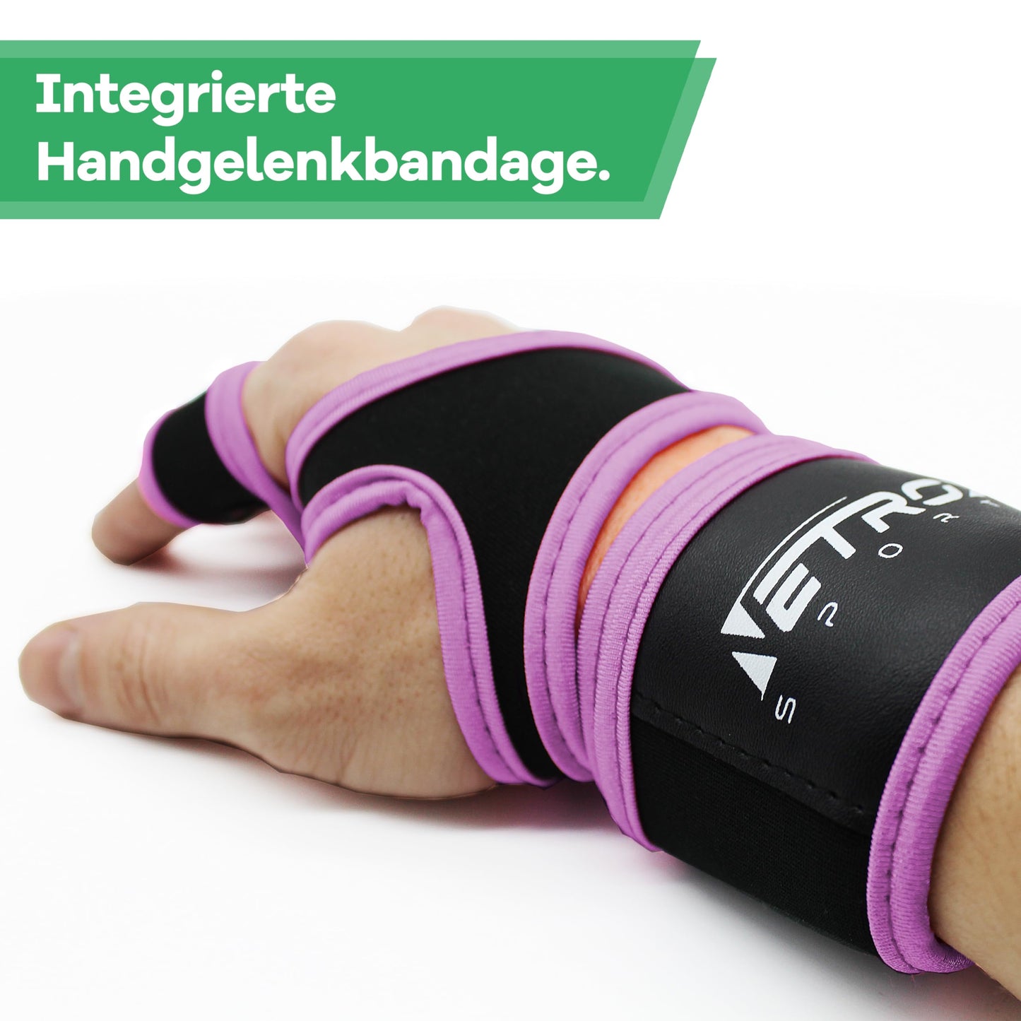 NetroxSports® Trainingshandschuhe mit Handgelenkbandage für Krafttraining, Bodybuilding & Crossfit, rutschfest für Männer und Frauen
