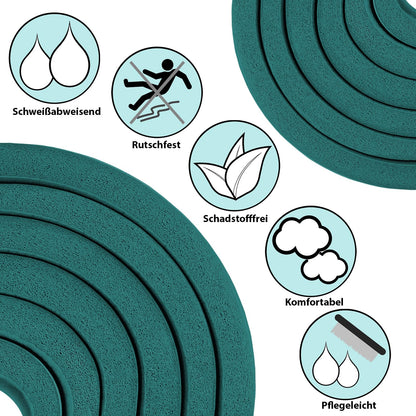 ALPIDEX Yogamatte 183 x 60 x 0,8 cm phthalatfreie Fitnessmatte mit Tragegurt, rutschfest, für Gymnastik, Pilates, Sport, Physiotherapie, HiiT, Yoga, Training und Schlafmatte, hautfreundlich