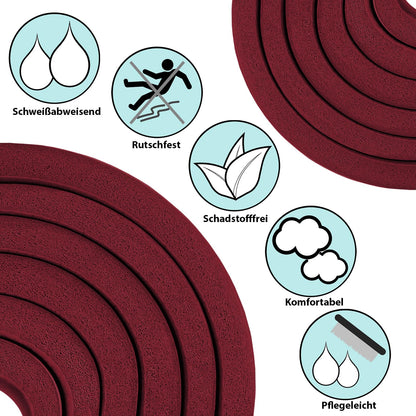 ALPIDEX Yogamatte 183 x 60 x 0,8 cm phthalatfreie Fitnessmatte mit Tragegurt, rutschfest, für Gymnastik, Pilates, Sport, Physiotherapie, HiiT, Yoga, Training und Schlafmatte, hautfreundlich