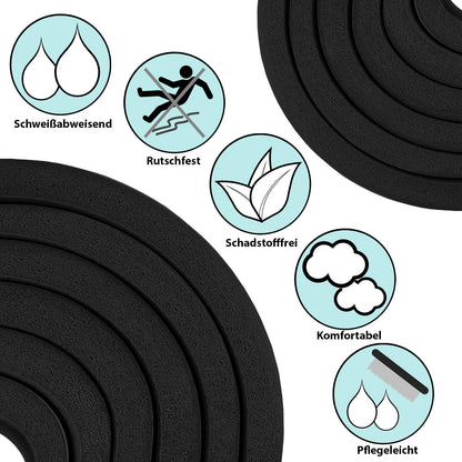 ALPIDEX Yogamatte 183 x 60 x 0,8 cm phthalatfreie Fitnessmatte mit Tragegurt, rutschfest, für Gymnastik, Pilates, Sport, Physiotherapie, HiiT, Yoga, Training und Schlafmatte, hautfreundlich