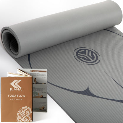 Yoga Matte aus Deutscher Entwicklung – Rutschfeste & gelenkschonende Yogamatte – 2 Komfort-Dicken (1,0 & 1,5 cm) – Weiche Sportmatte & Gymnastikmatte – Für Yoga, Pilates & Krafttraining