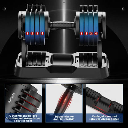 verstellbare Hanteln 4 bis 25 KG